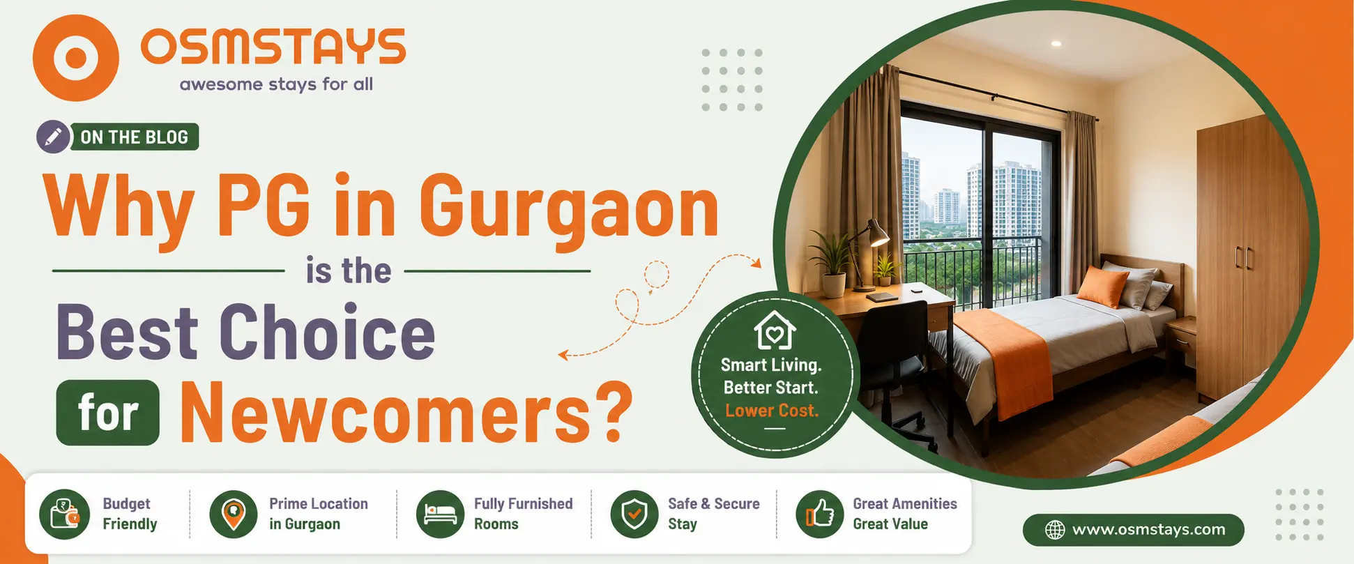 Why PG in Gurgaon is the Best Choice for Newcomers?