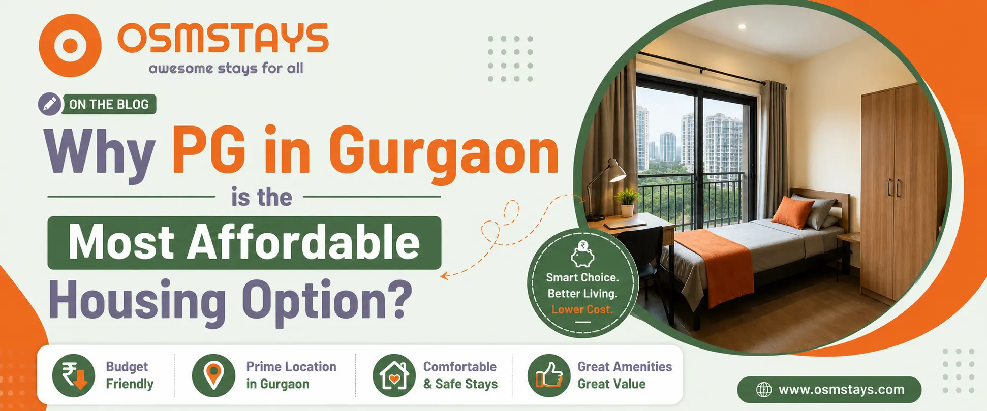 Why PG in Gurgaon is the Most Affordable Housing Option?