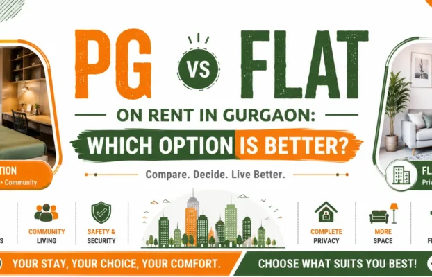 PG vs Flat on Rent in Gurgaon: Which Option is Better?