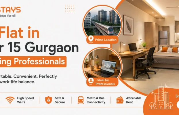 1 RK Flat in Sector 15 Gurgaon for Working Professionals