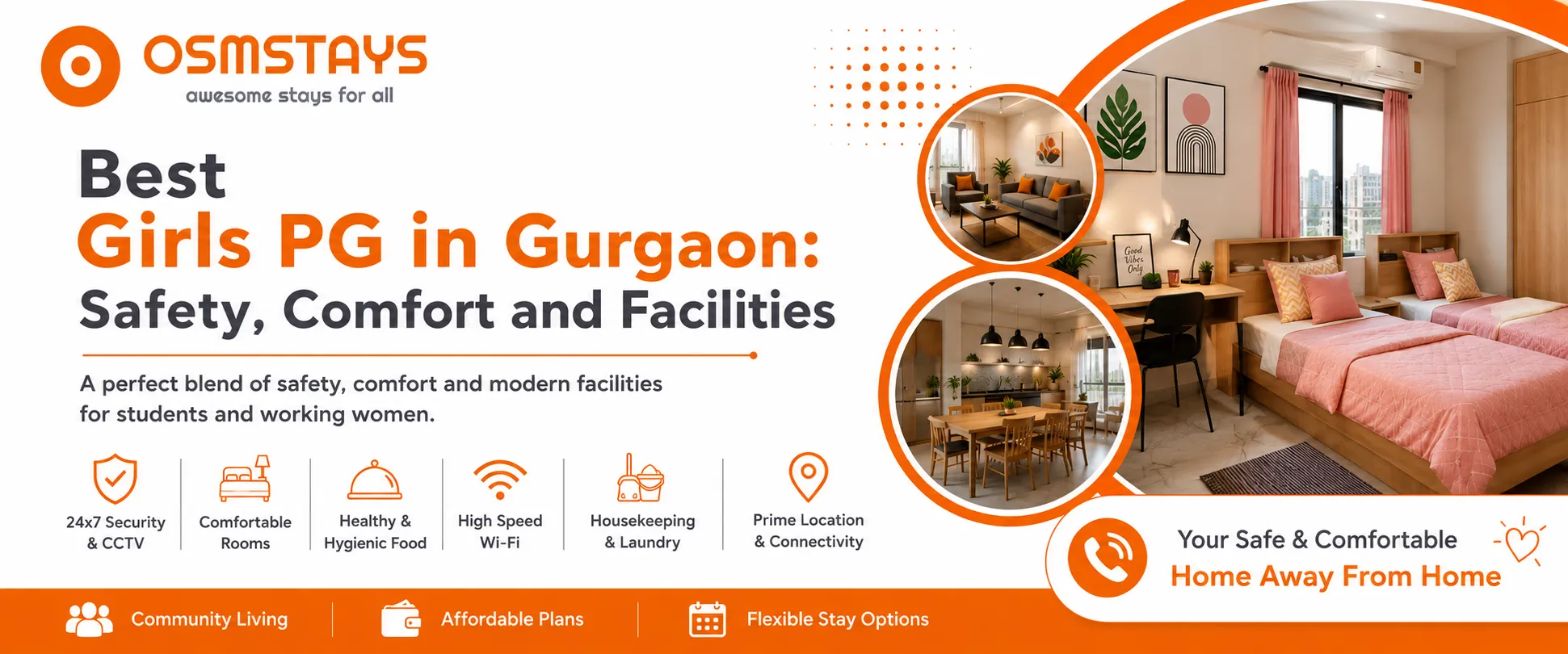 Best Girls PG in Gurgaon: Safety, Comfort and Facilities