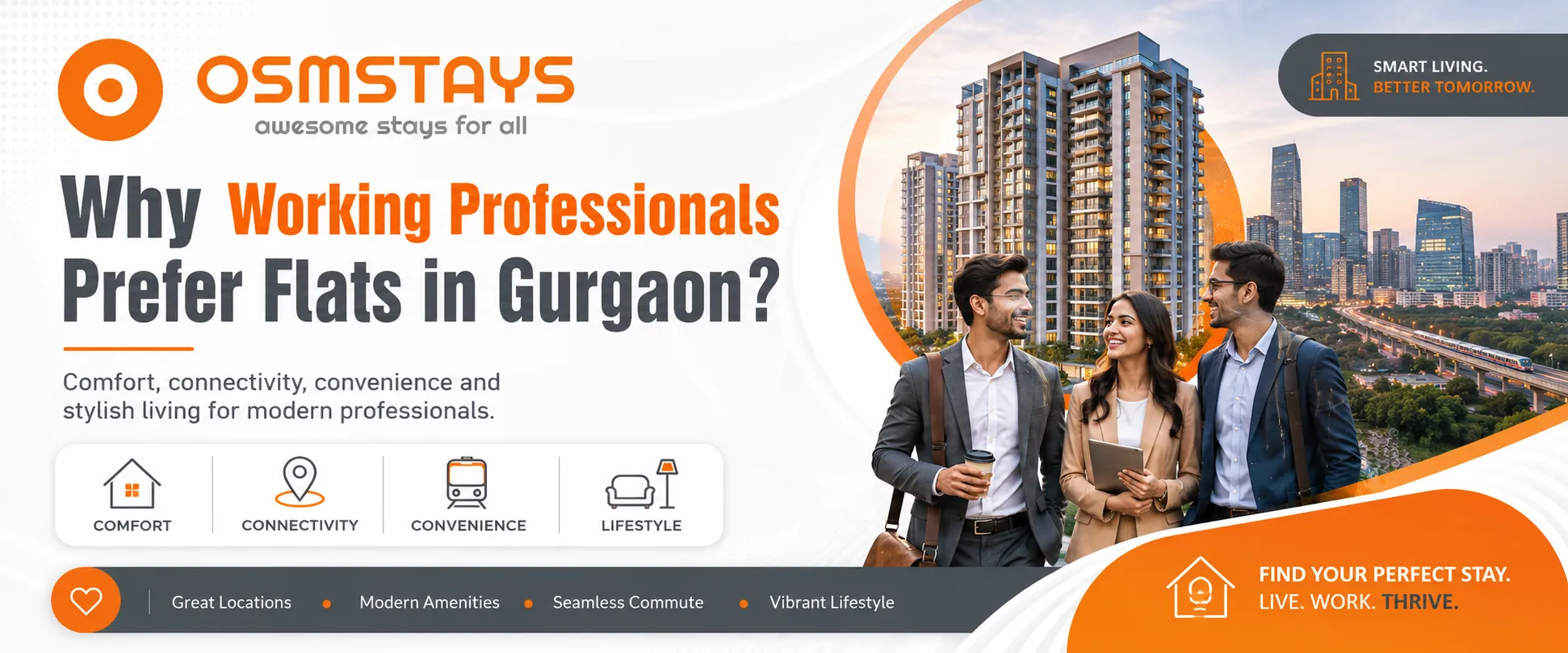 Why Working Professionals Prefer Flats in Gurgaon?