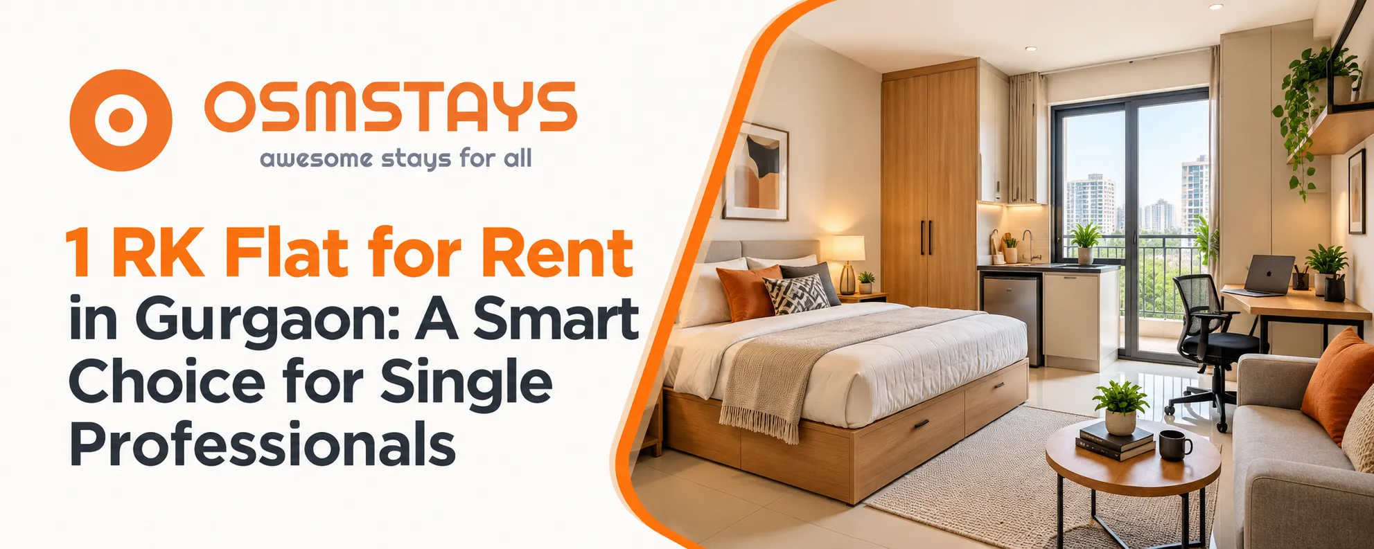 1 RK Flat for Rent in Gurgaon: A Smart Choice for Single Professionals